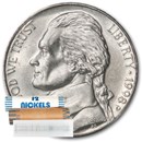 1998-D Jefferson Nickel 40-Coin Roll BU