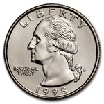 1998-D Washington Quarter 40-Coin Roll BU