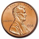 1998 Lincoln Cent 50-Coin Roll BU