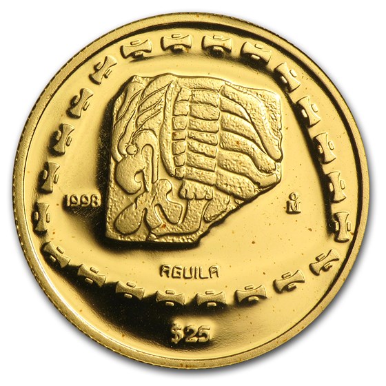 1998 Mexico Gold 25 Pesos Aguila Proof 1998 Mexico Gold 25 Pesos Aguila Proof