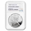 1998-P Proof American Silver Eagle PF-69 NGC
