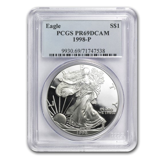 1998-P Proof American Silver Eagle PR-69 PCGS