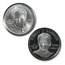 1998-S 2-Coin Silver Dollar Kennedy BU & Proof Set (w/Box & COA)