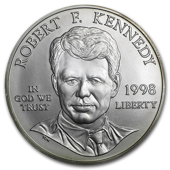 1998-S Robert F. Kennedy $1 Silver Commem BU (Capsule only) 1998-S Robert F. Kennedy $1 Silver Commem BU (Capsule only)