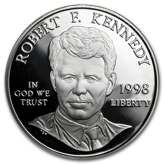 1998-S Robert F. Kennedy $1 Silver Commem Proof (Capsule only) 1998-S Robert F. Kennedy $1 Silver Commem Proof (Capsule only)