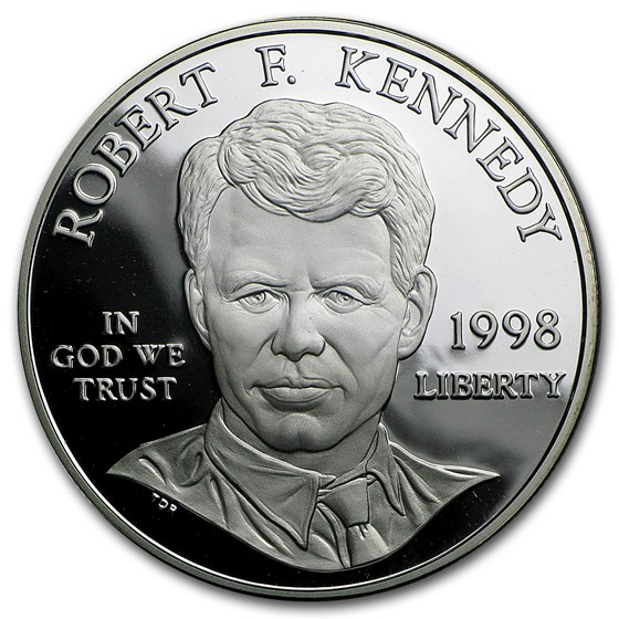 1998-S Robert F. Kennedy $1 Silver Commem Proof (w/Box & COA) 1998-S Robert F. Kennedy $1 Silver Commem Proof (w/Box & COA)