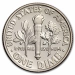 1998-S Roosevelt Dime 50-Coin Roll Proof