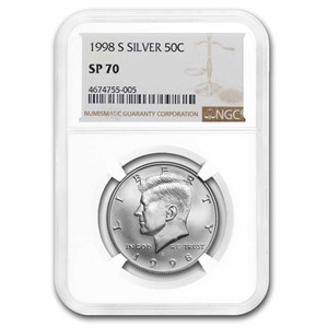 Buy 1998-S Silver Kennedy Half Dollar Matte SP-70 NGC | APMEX