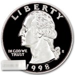 1998-S Washington Quarter 40-Coin Roll Proof
