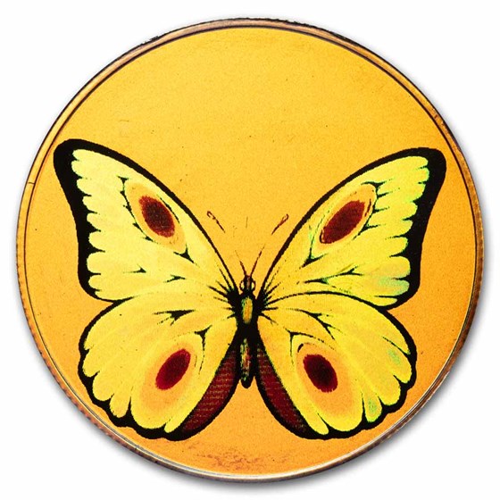 1998 St Thomas & Prince AR 1000 Dobras Butterfly Hologram Proof 1998 St Thomas & Prince AR 1000 Dobras Butterfly Hologram Proof