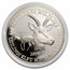 1998 Tanzania 5 oz Silver 2,500 Shilingi Gazelle Proof