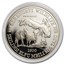 1998 Tanzania 5 oz Silver 2,500 Shilingi Wildebeest Proof