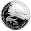 1998 Tanzania 5 oz Silver 2500 Shilingi Crocodile Proof