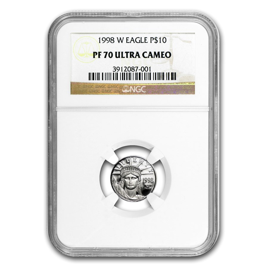 Buy 1998W 1/10 oz Proof American Platinum Eagle PF70 UCAM NGC APMEX