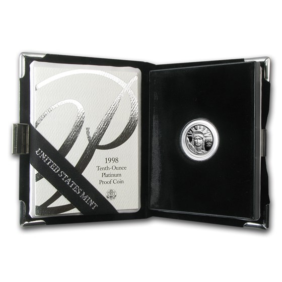 1998-W 1/10 oz Proof American Platinum Eagle (w/Box & COA) 1998-W 1/10 oz Proof American Platinum Eagle (w/Box & COA)