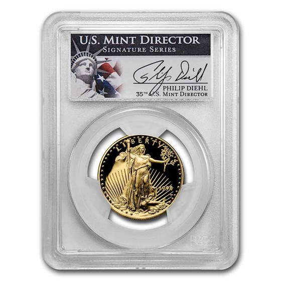 1998-W 1/2 oz Gold Eagle PR-69 PCGS (Diehl Signed) 1998-W 1/2 oz Gold Eagle PR-69 PCGS (Diehl Signed)