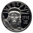 1998-W 1/2 oz Proof American Plat Eagle PF-70 UCAM NGC (Blk Core)