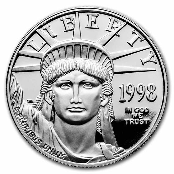 1998-W 1/2 oz Proof American Platinum Eagle (w/Box & COA) 1998-W 1/2 oz Proof American Platinum Eagle (w/Box & COA)