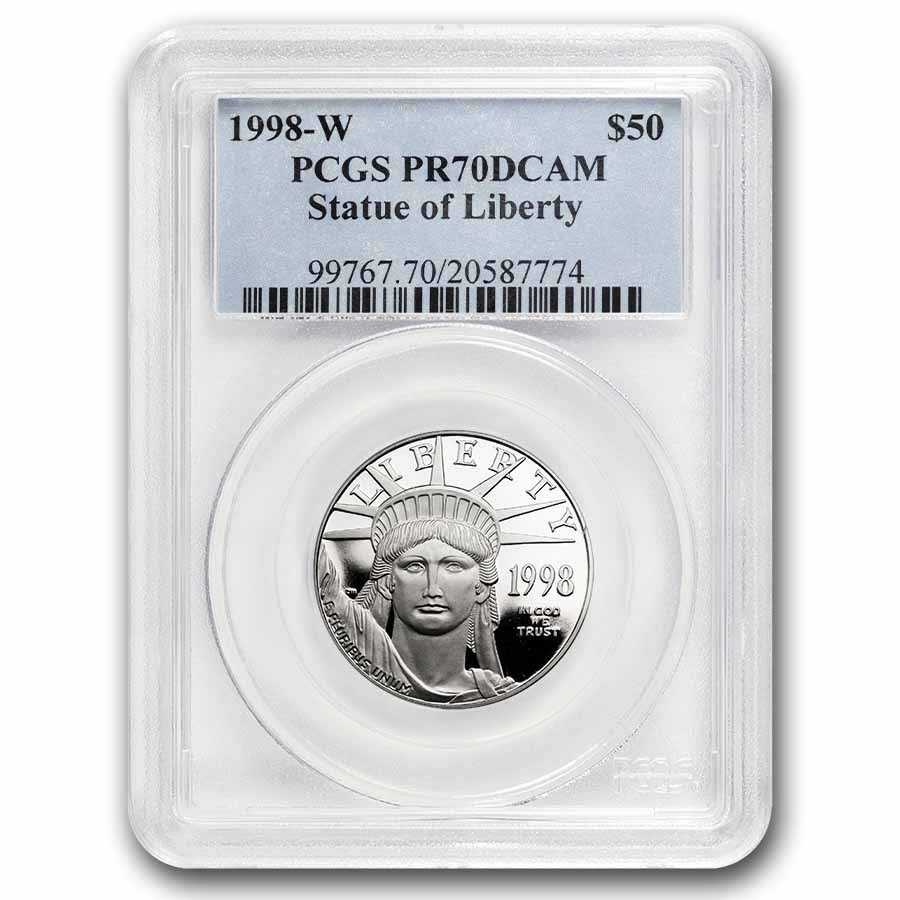 1998-W 1/2 oz Proof Platinum Eagle PR-70 DCAM PCGS