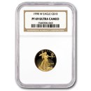 1998-W 1/4 oz Proof American Gold Eagle PF-69 NGC