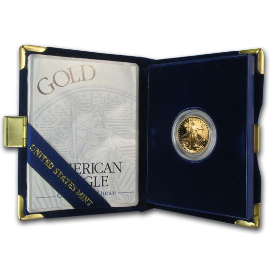 1998-W 1/4 oz Proof American Gold Eagle (w/Box & COA)