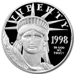 1998-W 1/4 oz Proof American Platinum Eagle (Capsule Only) 1998-W 1/4 oz Proof American Platinum Eagle (Capsule Only)