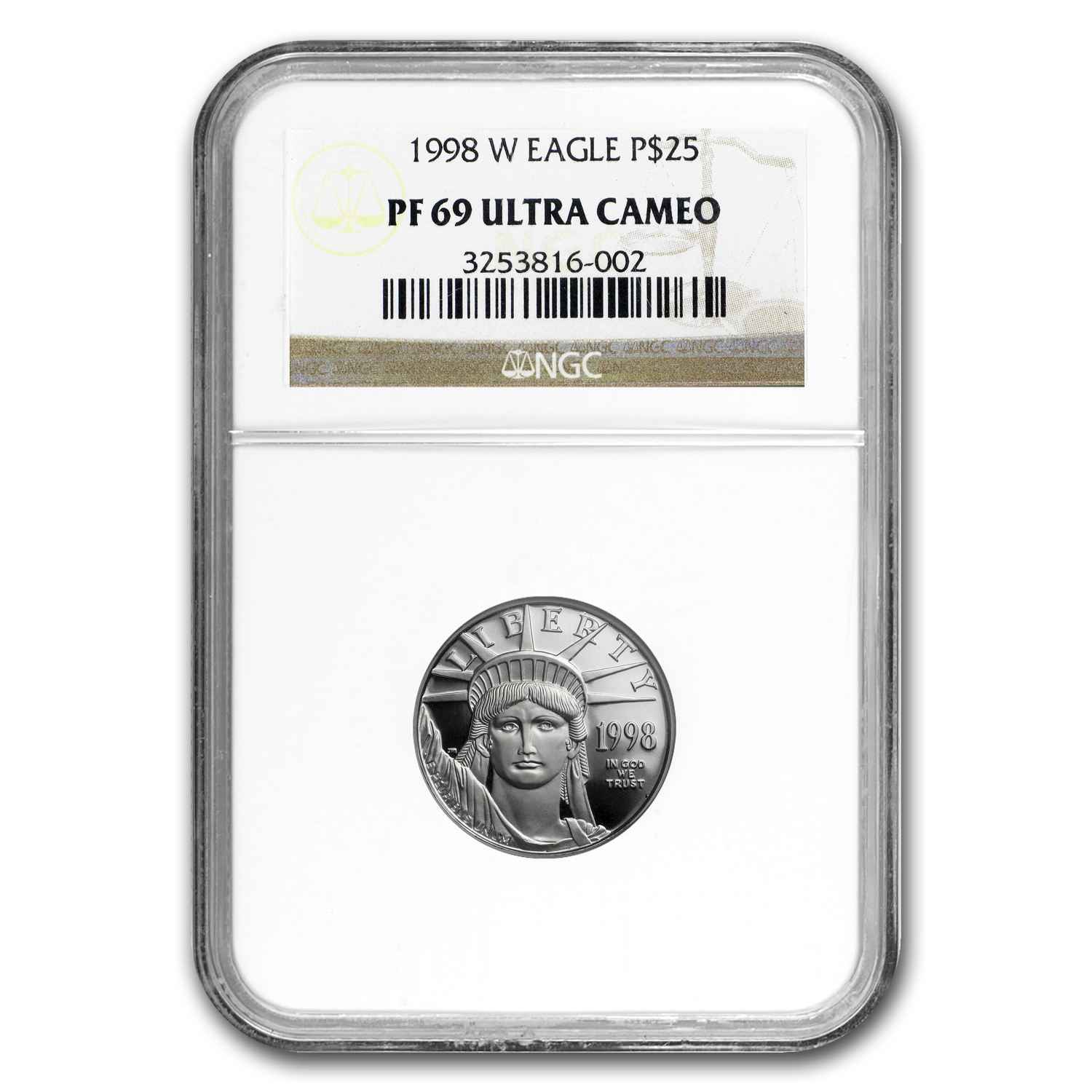 Buy 1998-W 1/4 oz Proof American Platinum Eagle PF-69 NGC | APMEX