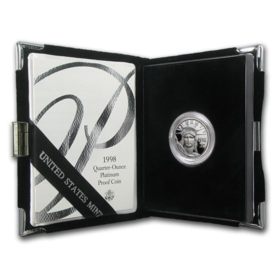 1998-W 1/4 oz Proof American Platinum Eagle (w/Box & COA) 1998-W 1/4 oz Proof American Platinum Eagle (w/Box & COA)