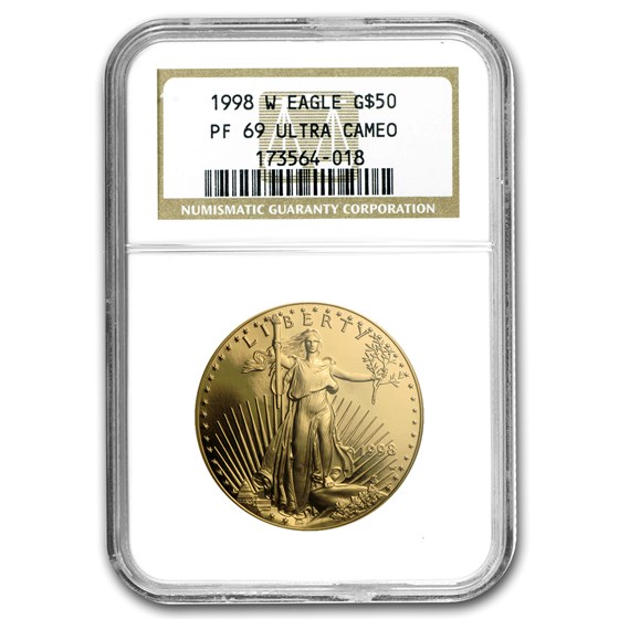 1998-W 1 oz Proof American Gold Eagle PF-69 NGC 1998-W 1 oz Proof American Gold Eagle PF-69 NGC