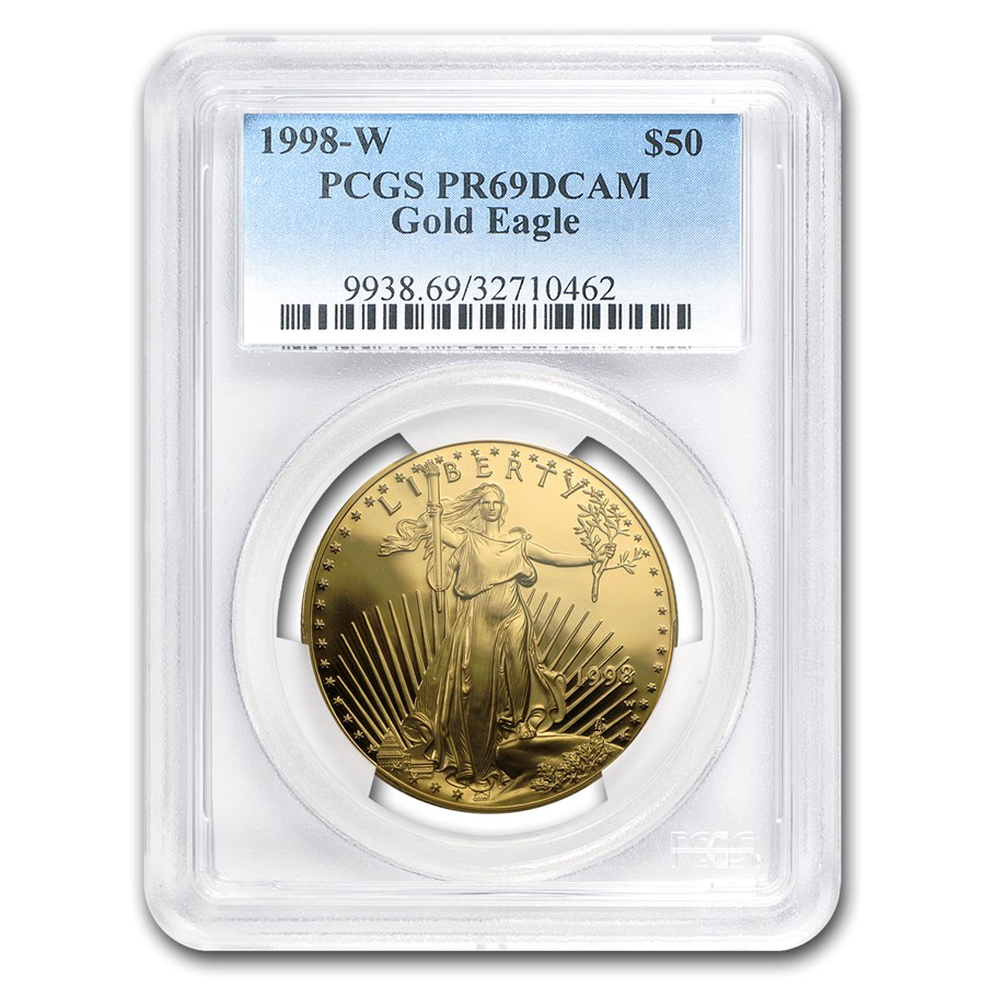 1998-W 1 oz Proof American Gold Eagle PR-69 DCAM PCGS