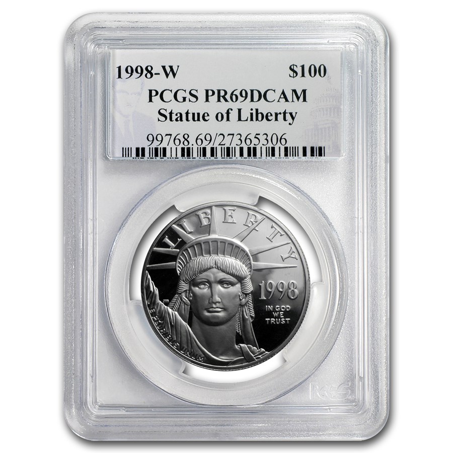 1998-W 1 oz Proof American Platinum Eagle PR-69 DCAM PCGS