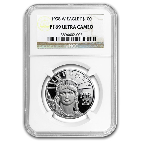 1998-W 1 oz Proof Platinum American Eagle PF-69 NGC 1998-W 1 oz Proof Platinum American Eagle PF-69 NGC