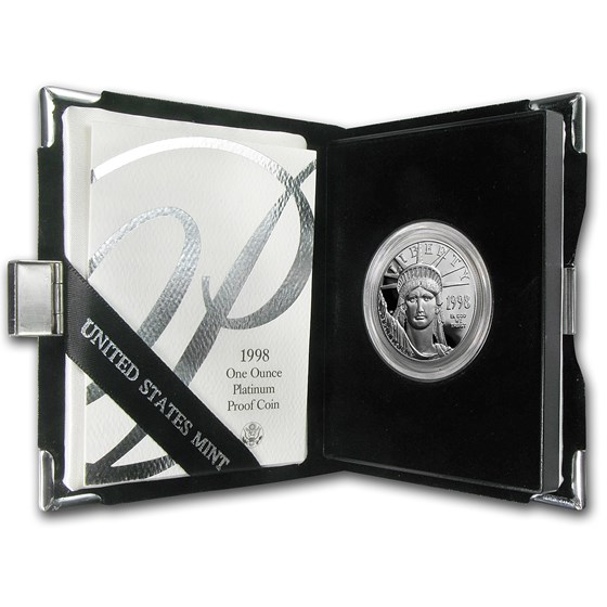 1998-W 1 oz Proof Platinum American Eagle (w/Box & COA) 1998-W 1 oz Proof Platinum American Eagle (w/Box & COA)