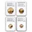 1998-W 4-Coin Proof American Gold Eagle Set PF-70 UCAM NGC