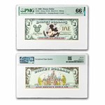 1999 $1.00 (DA) Waving Mickey CU-66 EPQ PMG (DIS#62)