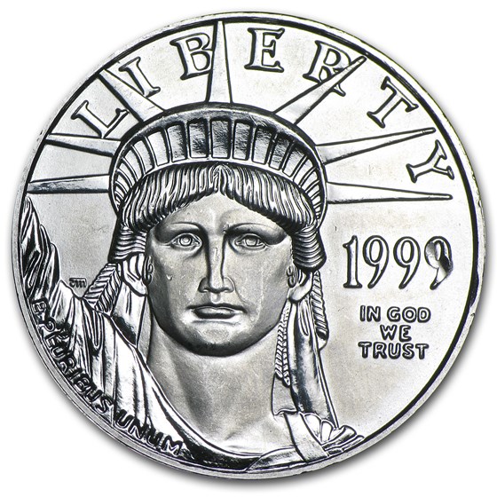 1999 1/2 oz American Platinum Eagle BU