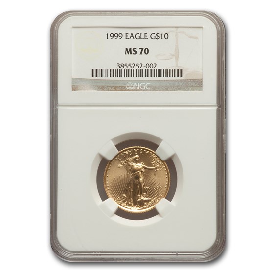 1999 1/4 oz American Gold Eagle MS-70 NGC 1999 1/4 oz American Gold Eagle MS-70 NGC