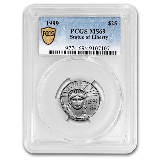 1999 1/4 oz American Platinum Eagle MS-69 PCGS 1999 1/4 oz American Platinum Eagle MS-69 PCGS