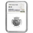 1999 1/4 oz American Platinum Eagle MS-70 NGC
