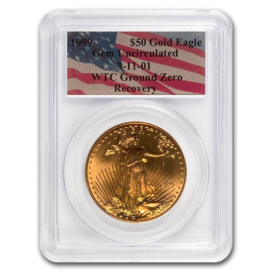 1999 1 oz American Gold Eagle Gem Unc PCGS (World Trade Center) 1999 1 oz American Gold Eagle Gem Unc PCGS (World Trade Center)