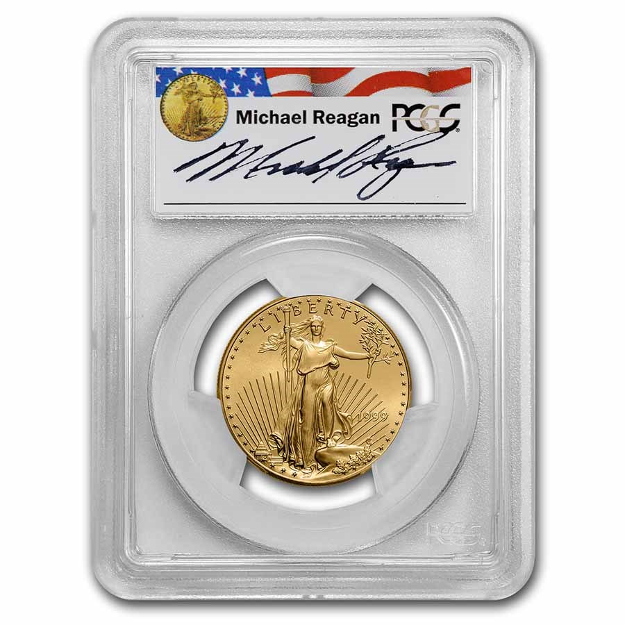 1999 1 oz American Gold Eagle MS-69 PCGS (Reagan)