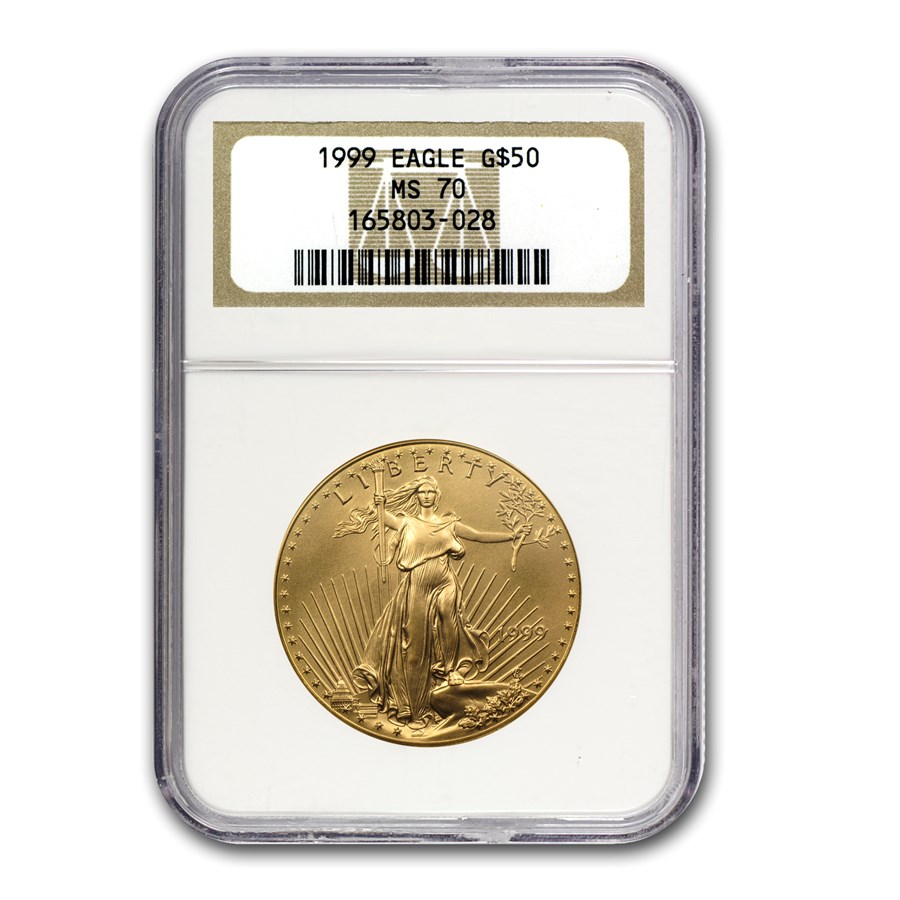 1999 1 oz American Gold Eagle MS-70 NGC