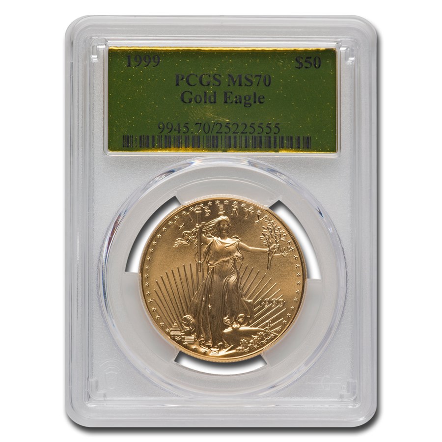 1999 1 oz American Gold Eagle MS-70 PCGS (Gold Label)
