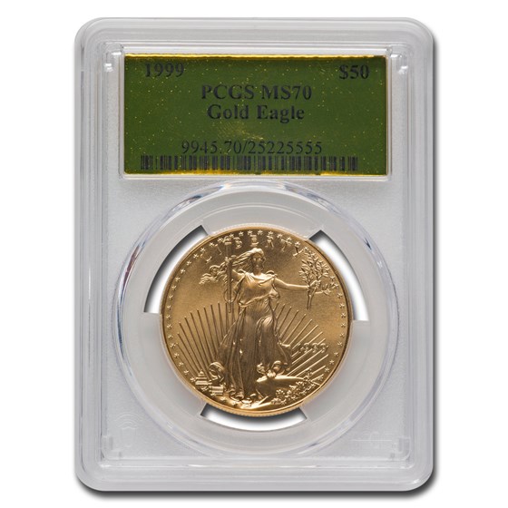 1999 1 oz American Gold Eagle MS-70 PCGS (Gold Label)