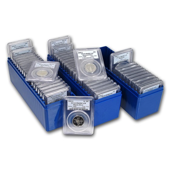 1999-2008 50 State Quarter U.S. Proof Set PR-69 PCGS (Silver) 1999-2008 50 State Quarter U.S. Proof Set PR-69 PCGS (Silver)