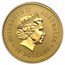 1999 Australia 1/10 oz Gold Lunar Rabbit BU (Series I)