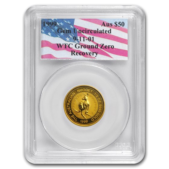 1999 Australia 1/2 oz Gold Nugget Gem Unc PCGS (WTC Ground Zero) 1999 Australia 1/2 oz Gold Nugget Gem Unc PCGS (WTC Ground Zero)