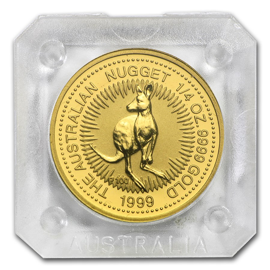 1999 Australia 1/4 oz Gold Nugget BU