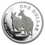 1999 Australia 1 oz Proof Silver Kangaroo (Capsule Only)