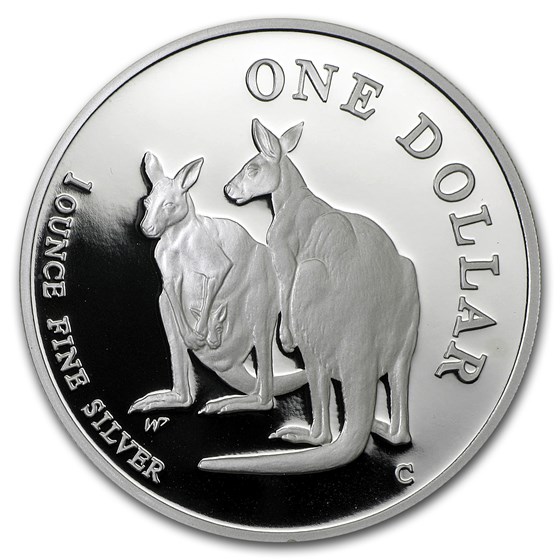 1999 Australia 1 oz Proof Silver Kangaroo (w/Box) 1999 Australia 1 oz Proof Silver Kangaroo (w/Box)